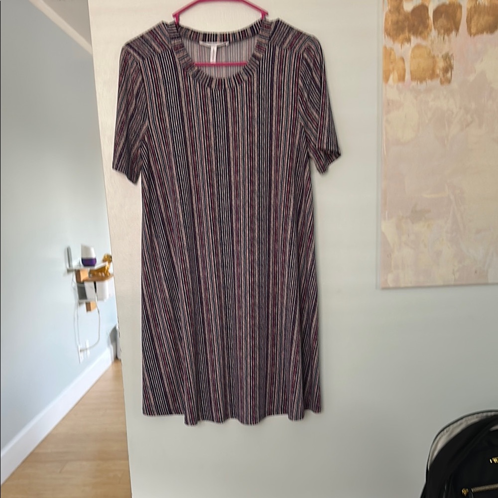 BCBGeneration Purple Mini Dress Crew Neck